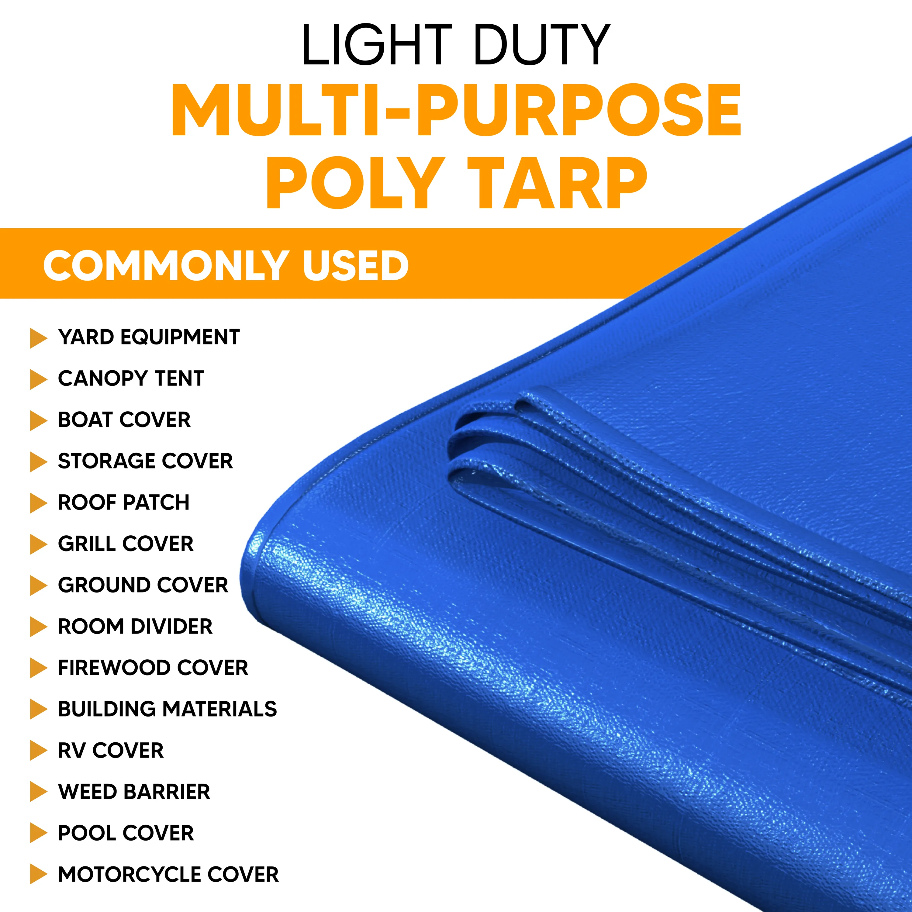 Blue Poly Tarp 80' x 80'